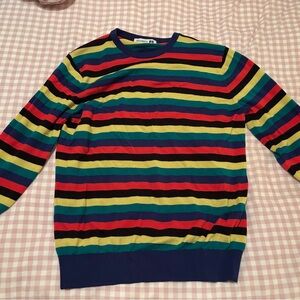 JW ANDERSON Red and Yellow Crewneck Sweater